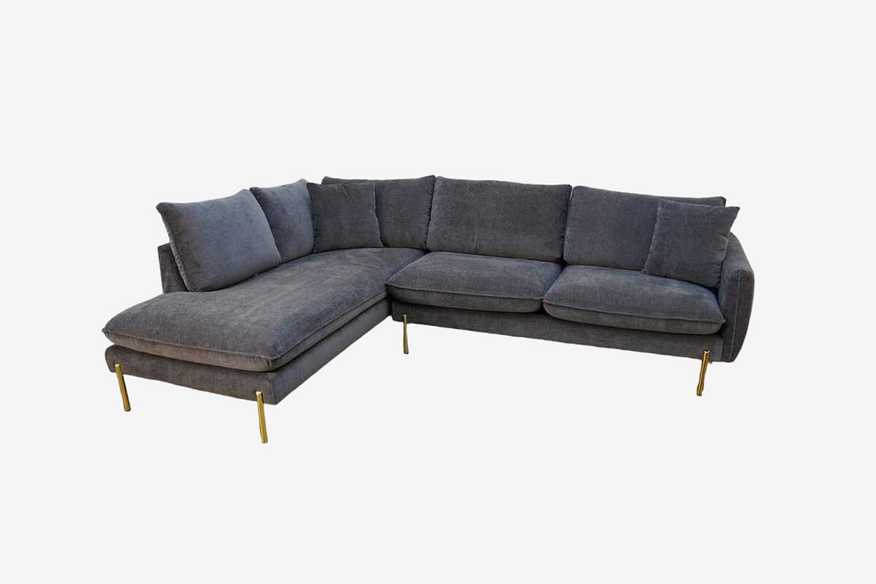 Castlery Verona Bumper Chaise Sectional Sofa in Carbon Grey - image 0