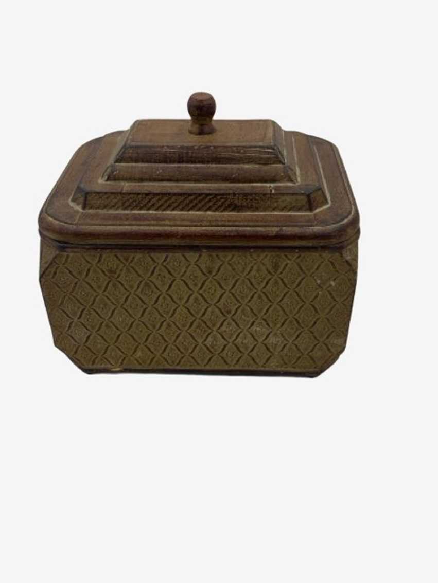 Decorative Wooden Box with Lid - image 0