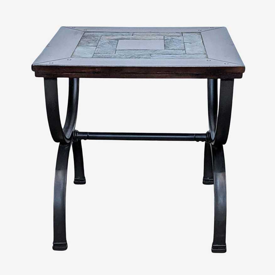 Slate Top End Table - image 0