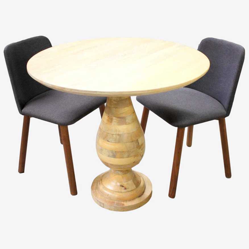 West Elm Natural Bistro Table w/2 Chairs - image 0