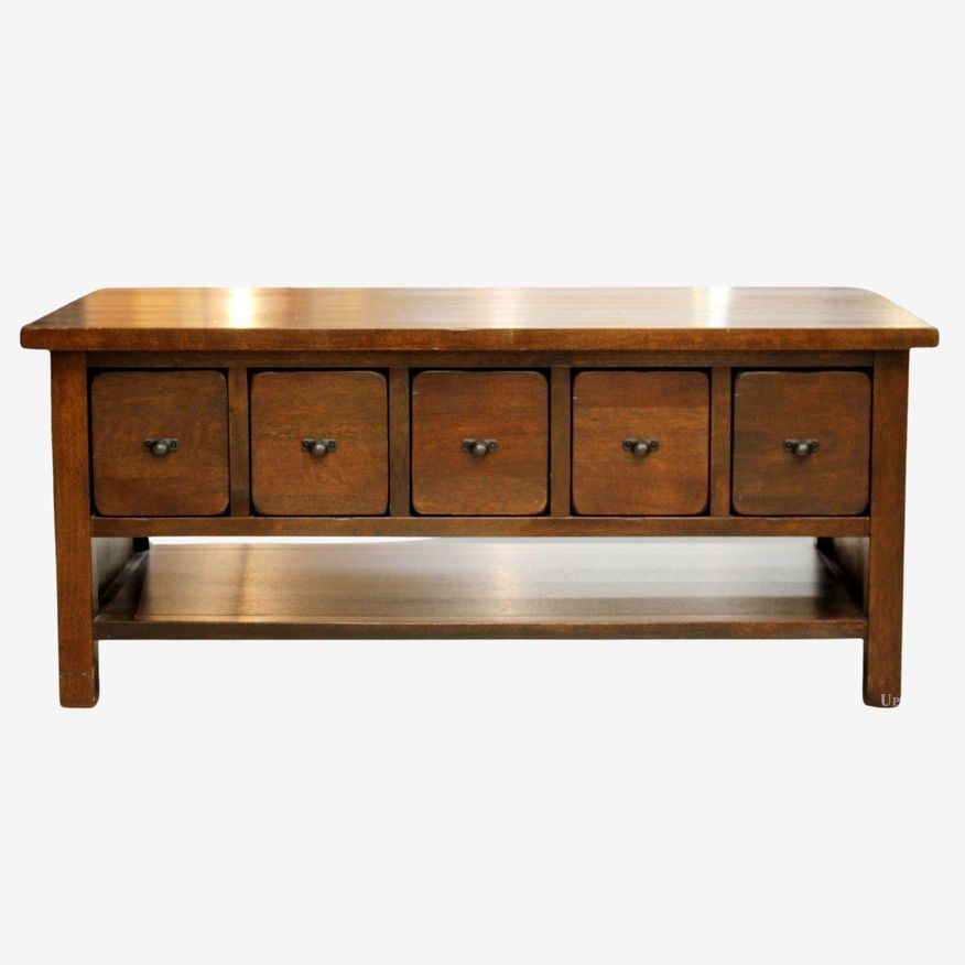 5 Drawer 'Push Thru' Coffee Table - image 0