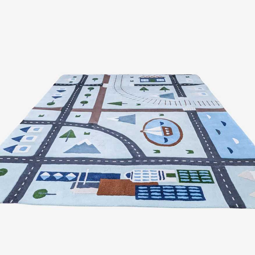 Crate & Barrel City Car Kids Area Rug - image 0