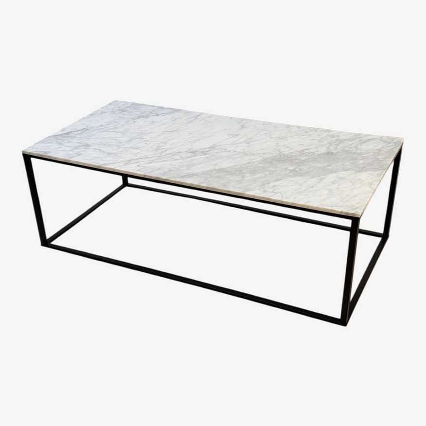 West Elm Streamline Marble Top Coffee Table - image 0