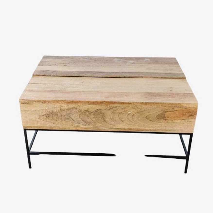 West Elm Industrial Storage Pop-Up Coffee Table                            Table - image 0