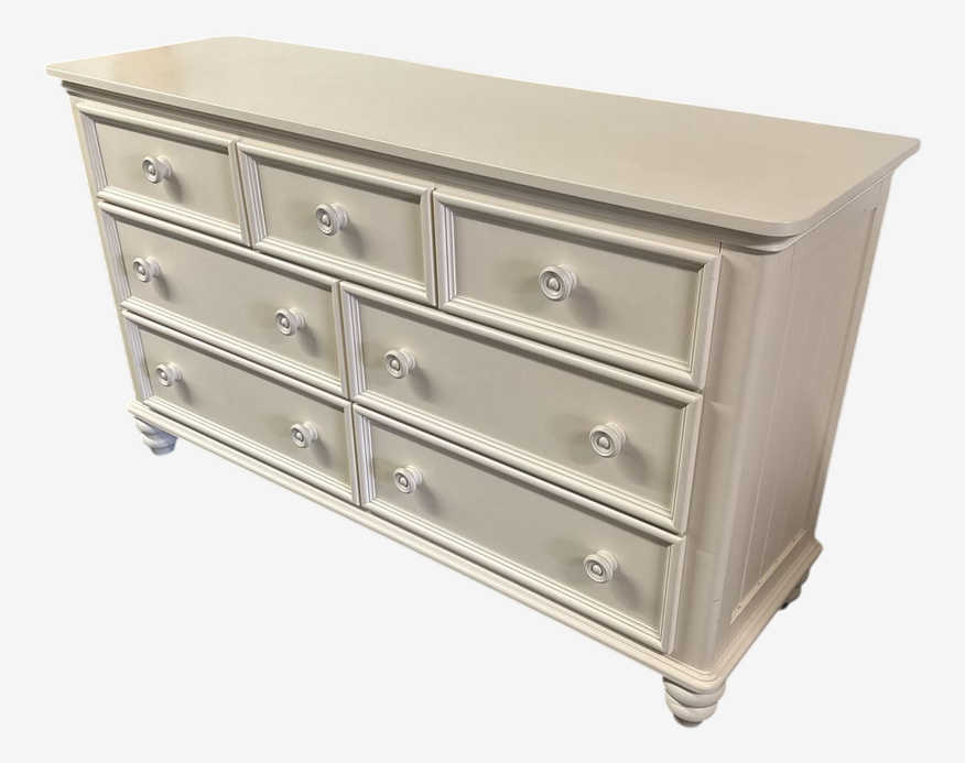 Classic White Seven Drawer Dresser - image 0