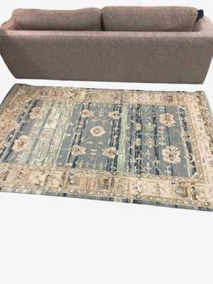 3X5 Red Teal & Beige Rug - Kashew