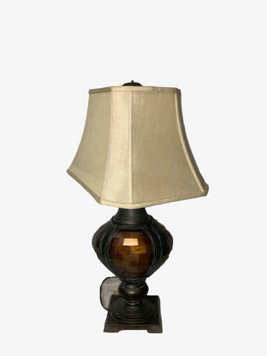 Rust, Gold And Brown Table Lamp - image 0