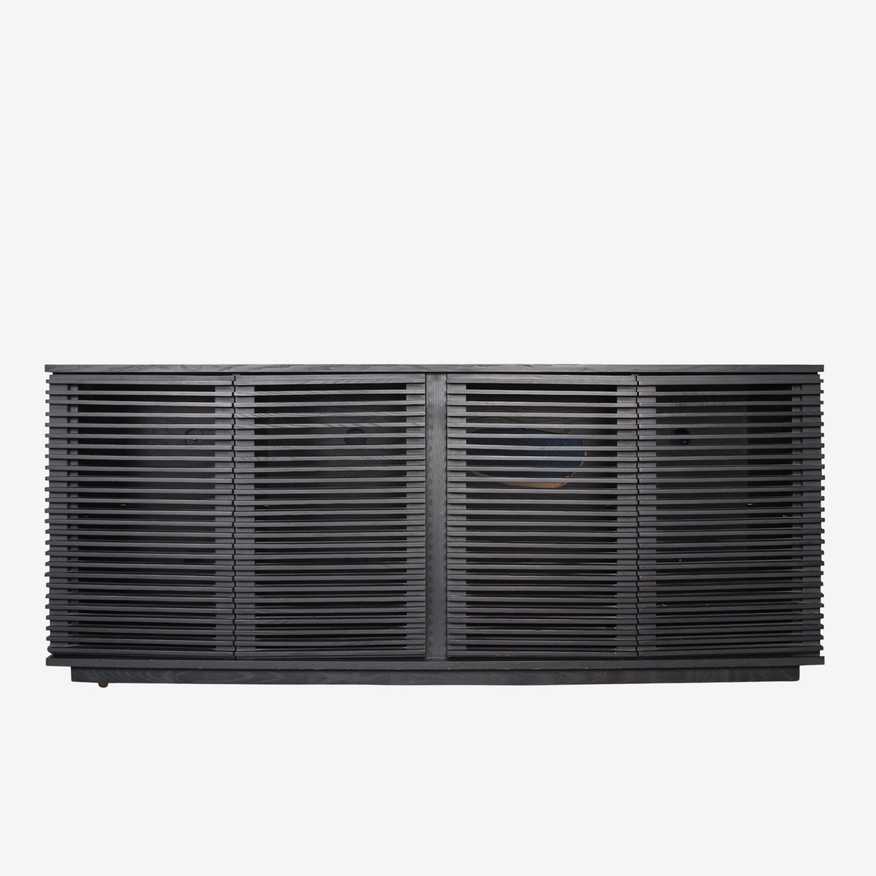 Modern Wood Slat Media Console - image 0