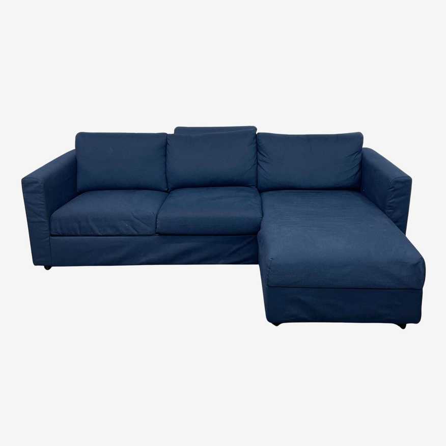Ikea Blue Sectional With Chaise - image 0