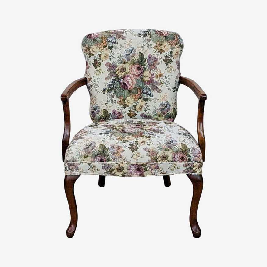 Ethan Allen Queen Anne Upholstered Armchair - image 0