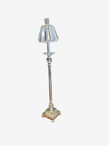 Uttermost Kalena Silver Crystal Buffet Lamp 34x7"