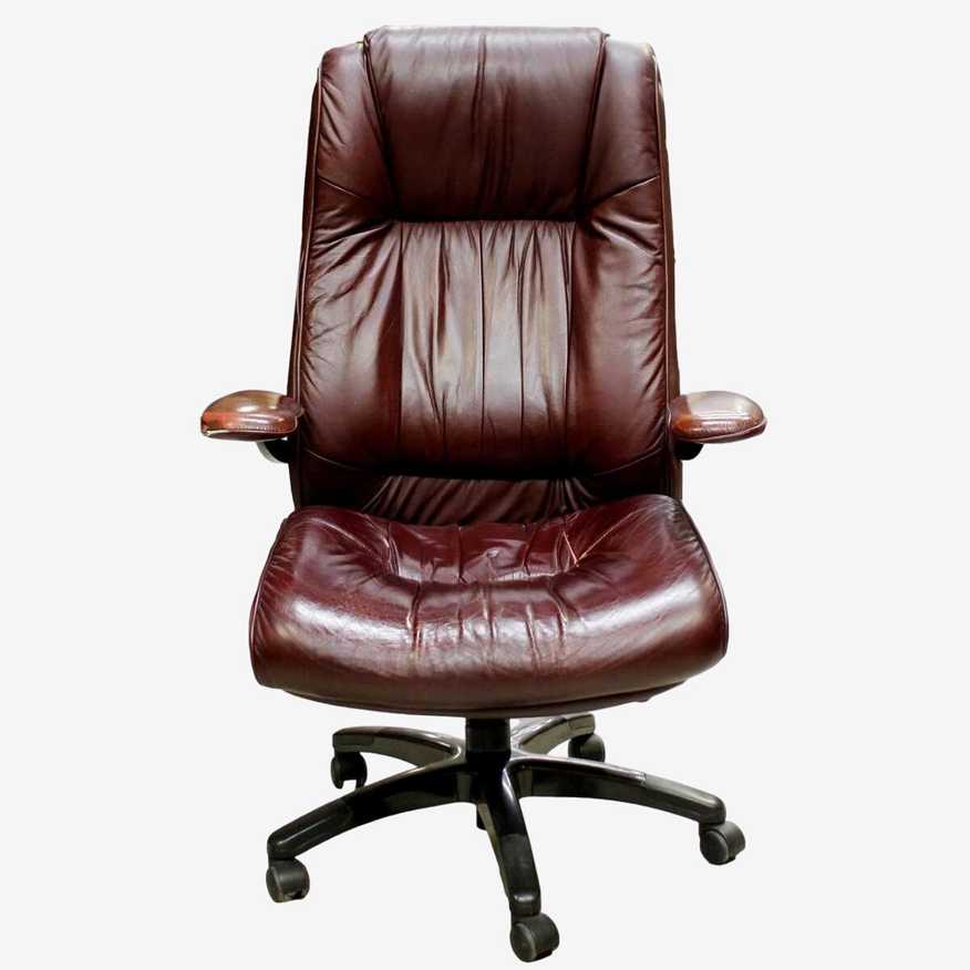 Lane Cordovan Leather Office Chair - image 0