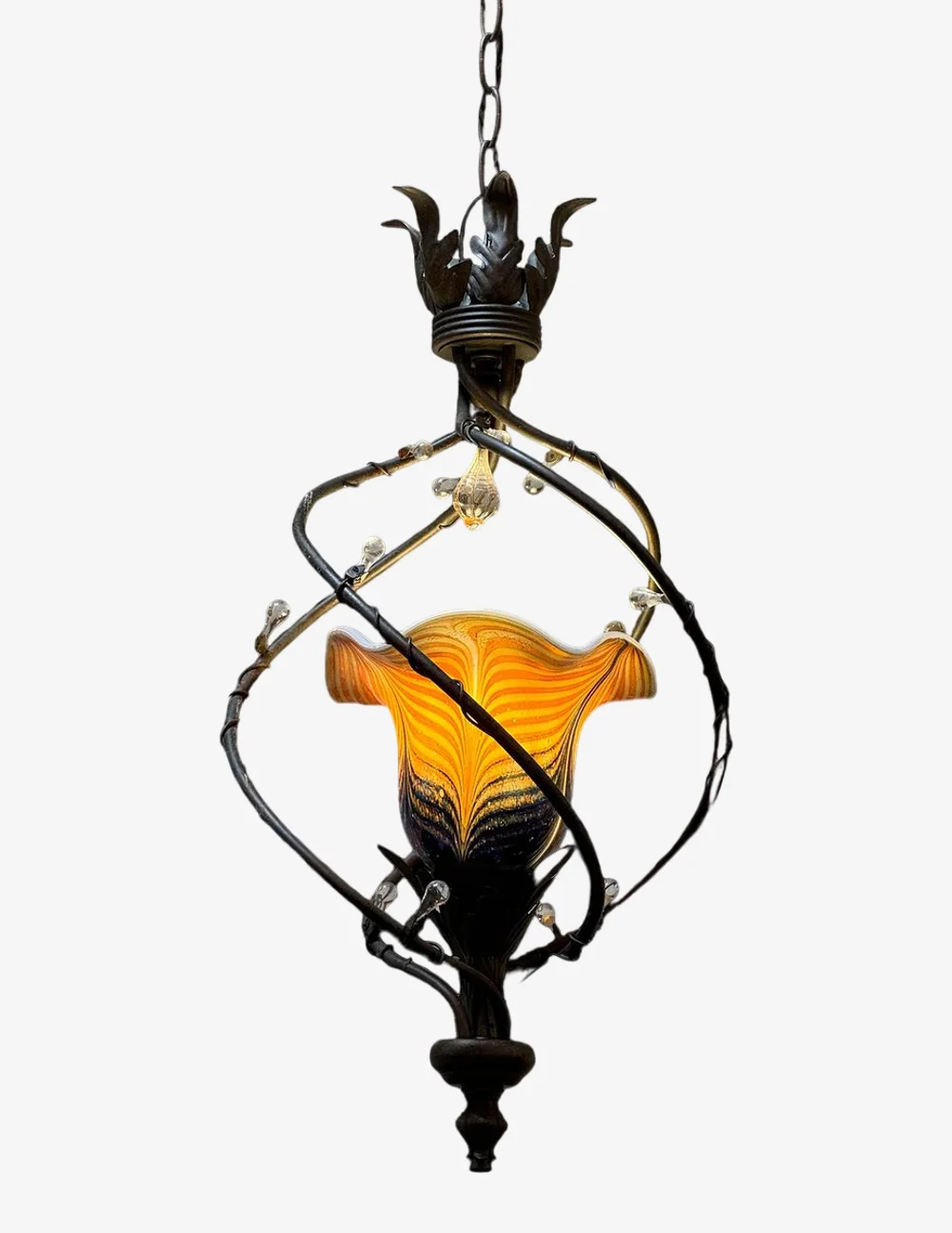 Quoizel Salamander Blown Glass Pendant Light - image 0