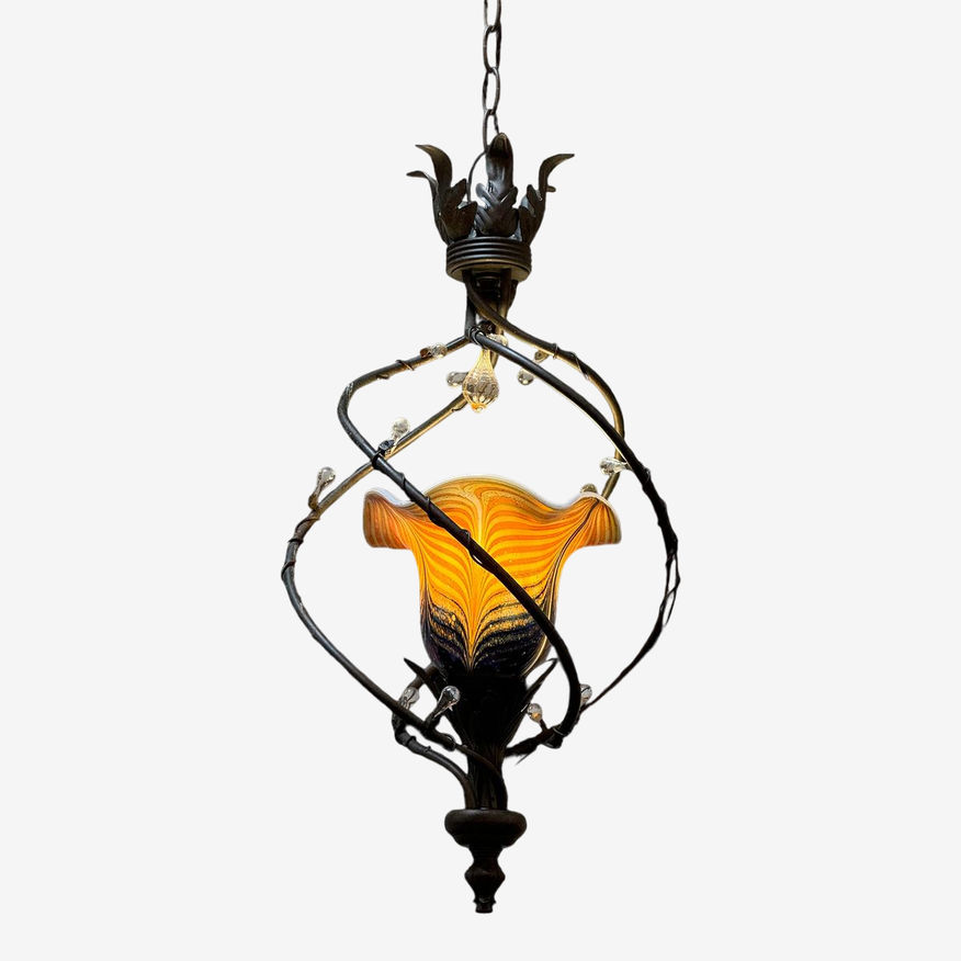 Quoizel Salamander Blown Glass Pendant Light - image 0