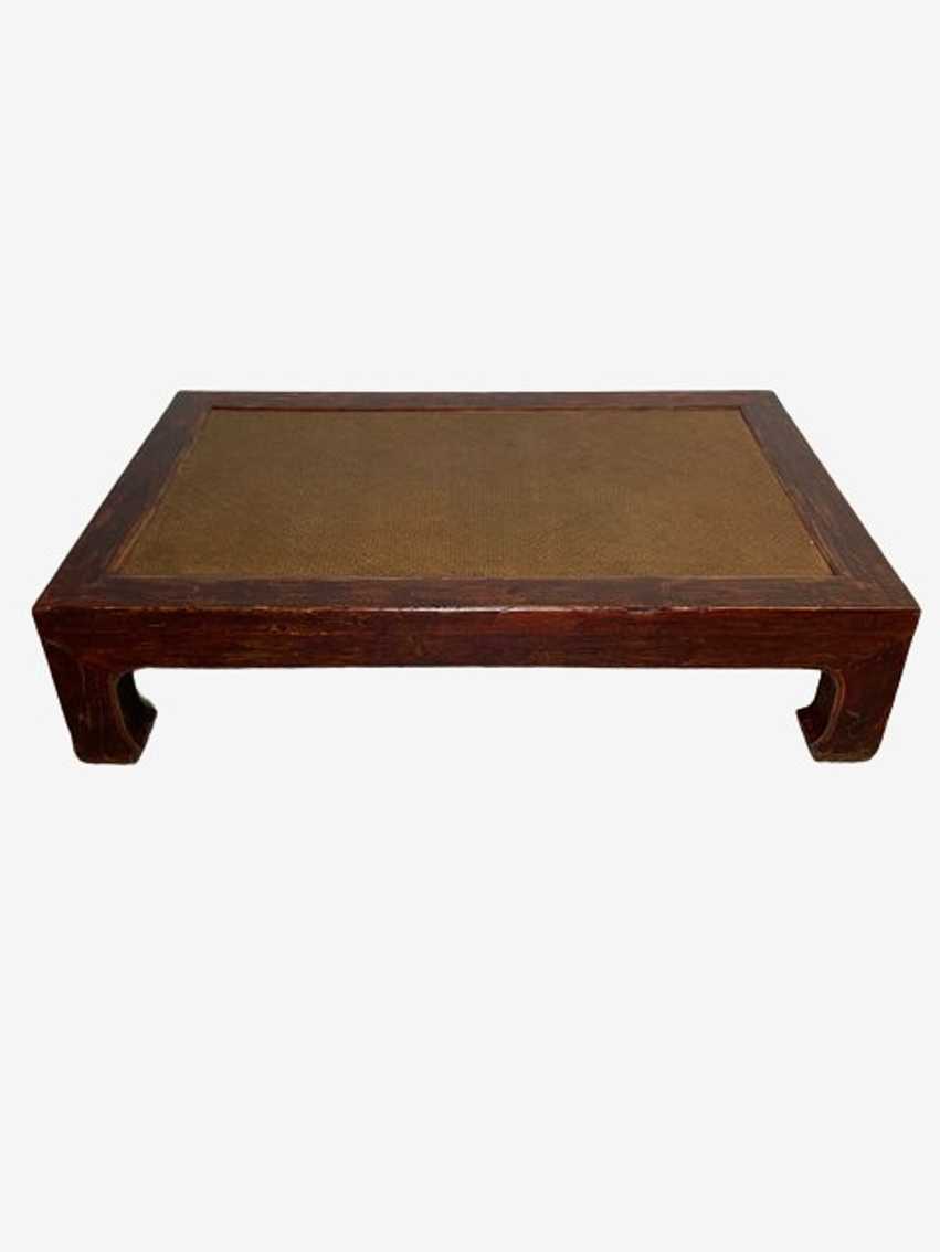Dark Wood Antique Chinese Opium Bed - image 0