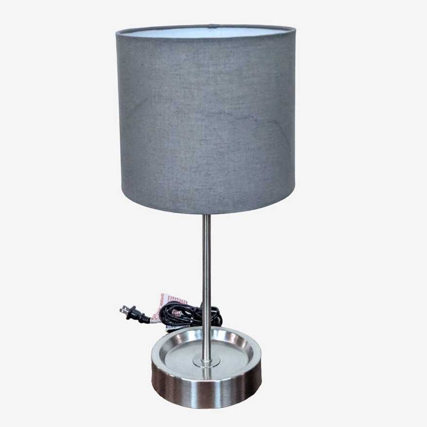 Intertek Howin Table Lamp with Grey Shade - image 0
