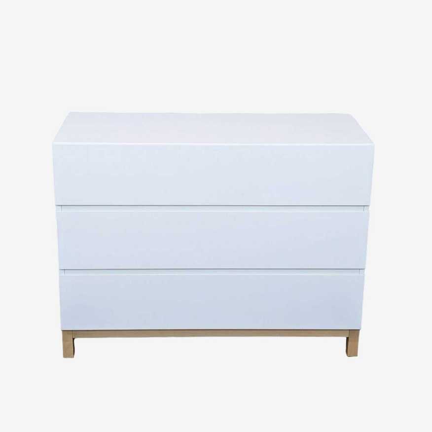 Williams-Sonoma Modern 3-Drawer White Dresser - image 0