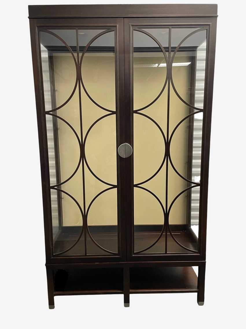 Hickory White Lighted Bunching China Cabinet Hutch w 4 Glass Shelves SM216-9 - image 0