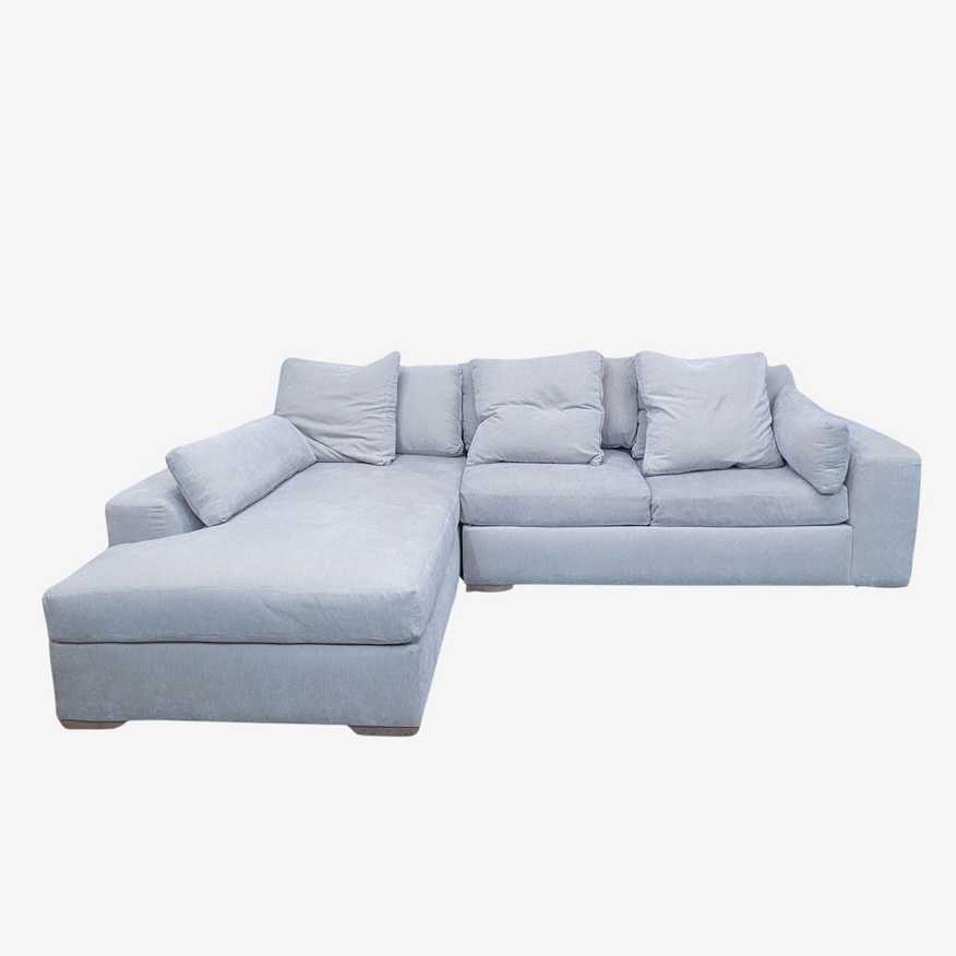 Living Spaces Jonathan Louis Sectional With Chaise - image 0