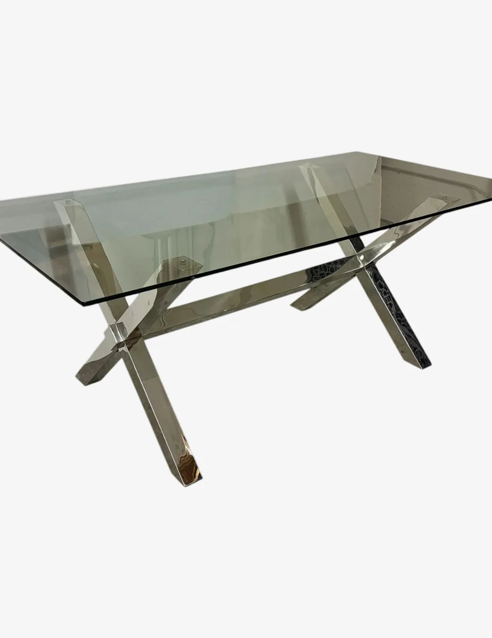 Z Gallerie Axis Glass Dining Table - image 0
