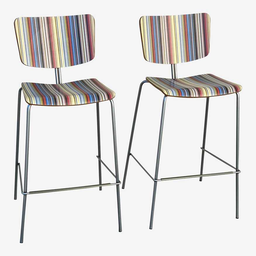 Design Within Reach Omar De Biaggio B-Pop Bar Stools, a Pair - image 0