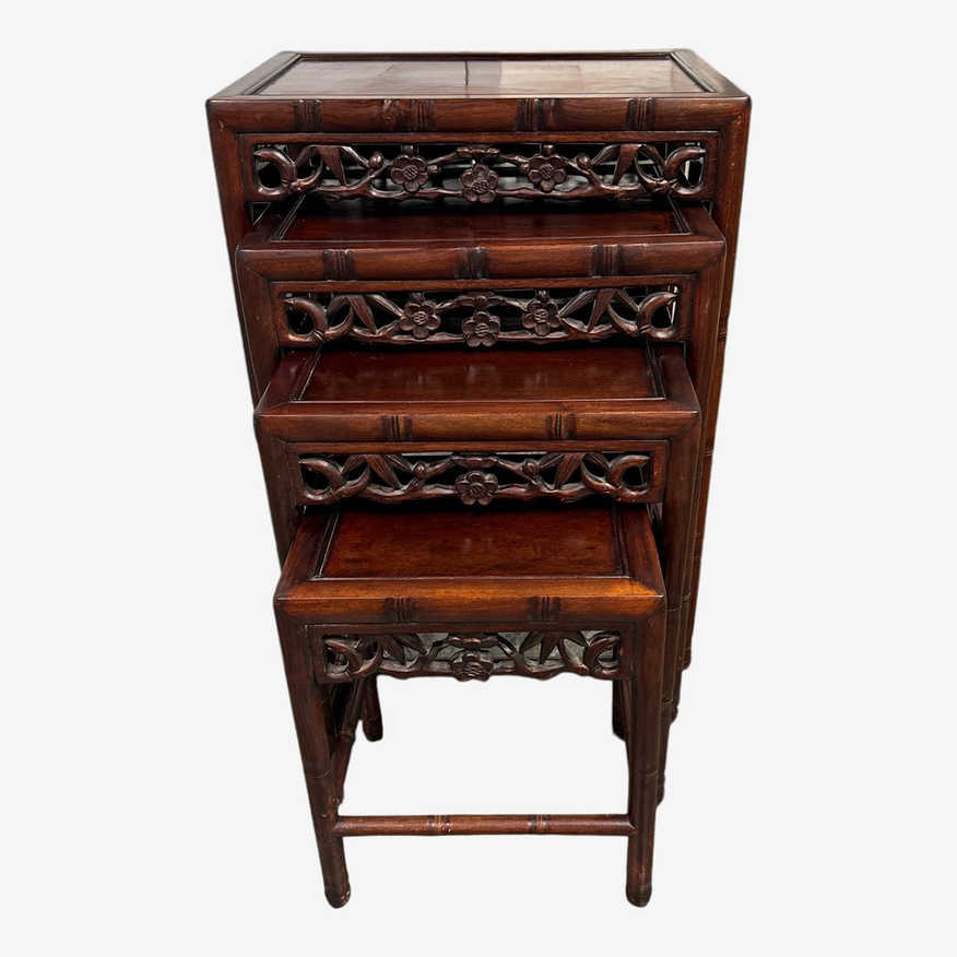 Chinese Rosewood Nesting Tables, Set of Four - image 0