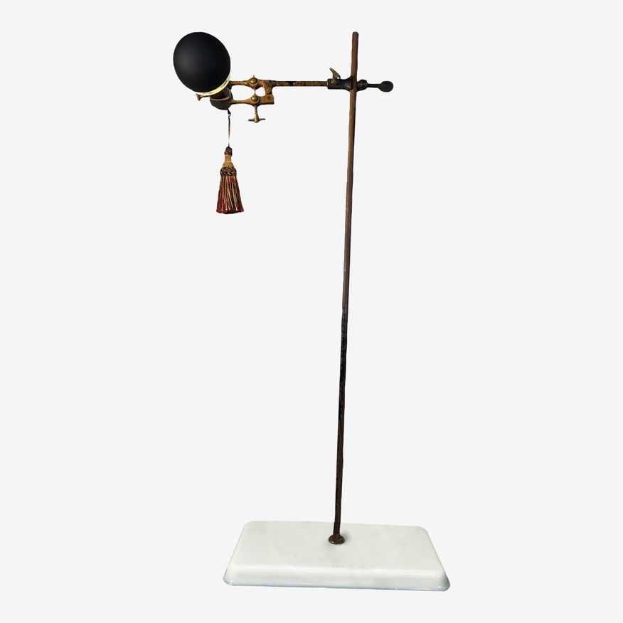 Early 20th Century Dark Academia Scientifical Lamp - image 0