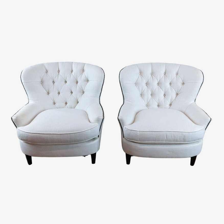 Pair of Pottery Barn Club Chairs - image 0