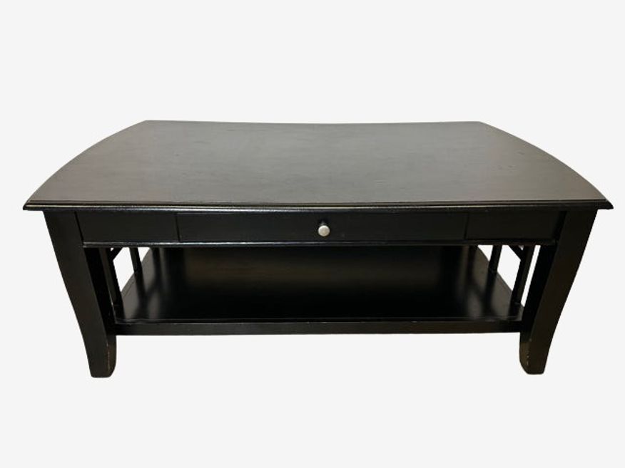 Black Wooden Coffee Table - image 0