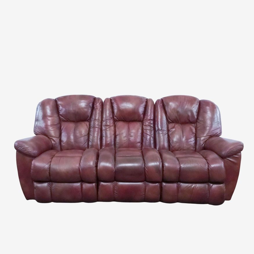 Leather Power Reclining Sofa - image 0