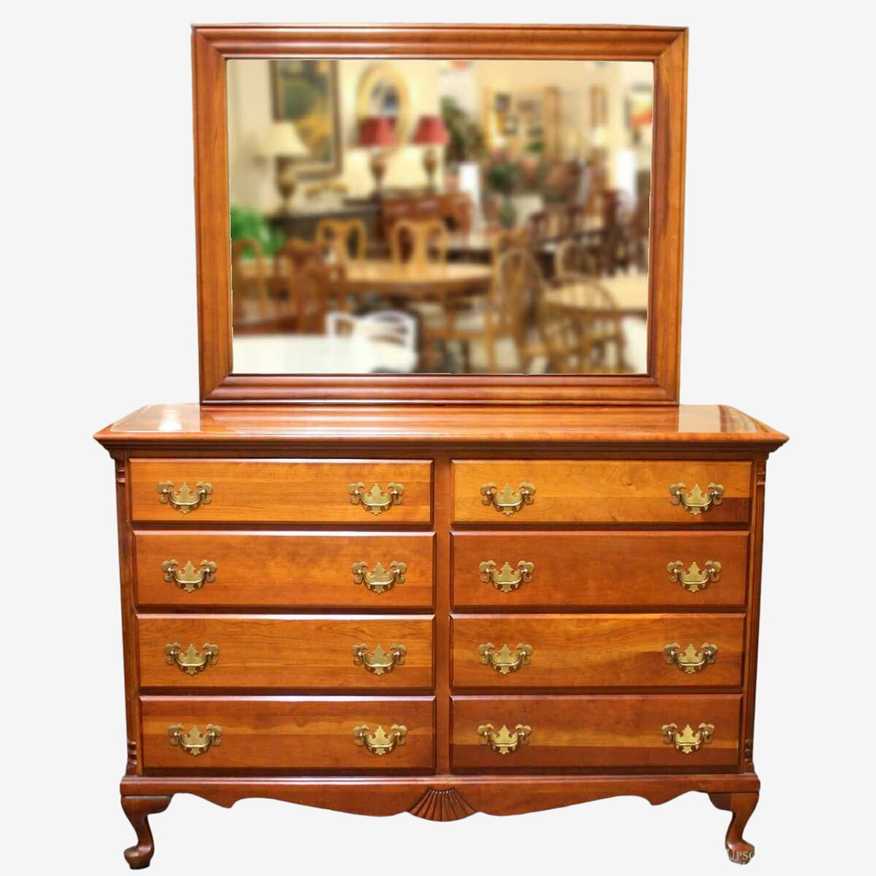 Hungerford Memphis Cherry Double Dresser w/Mirror - image 0