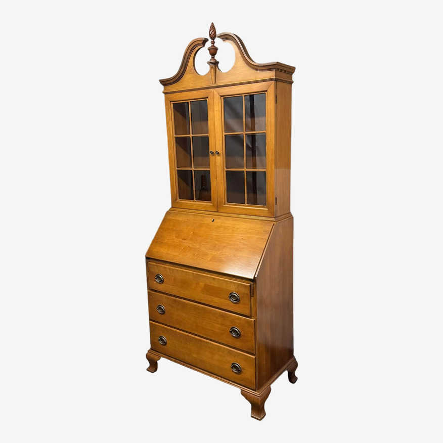 Monitor Furniture Maple Wood Secretary Desk - image 0