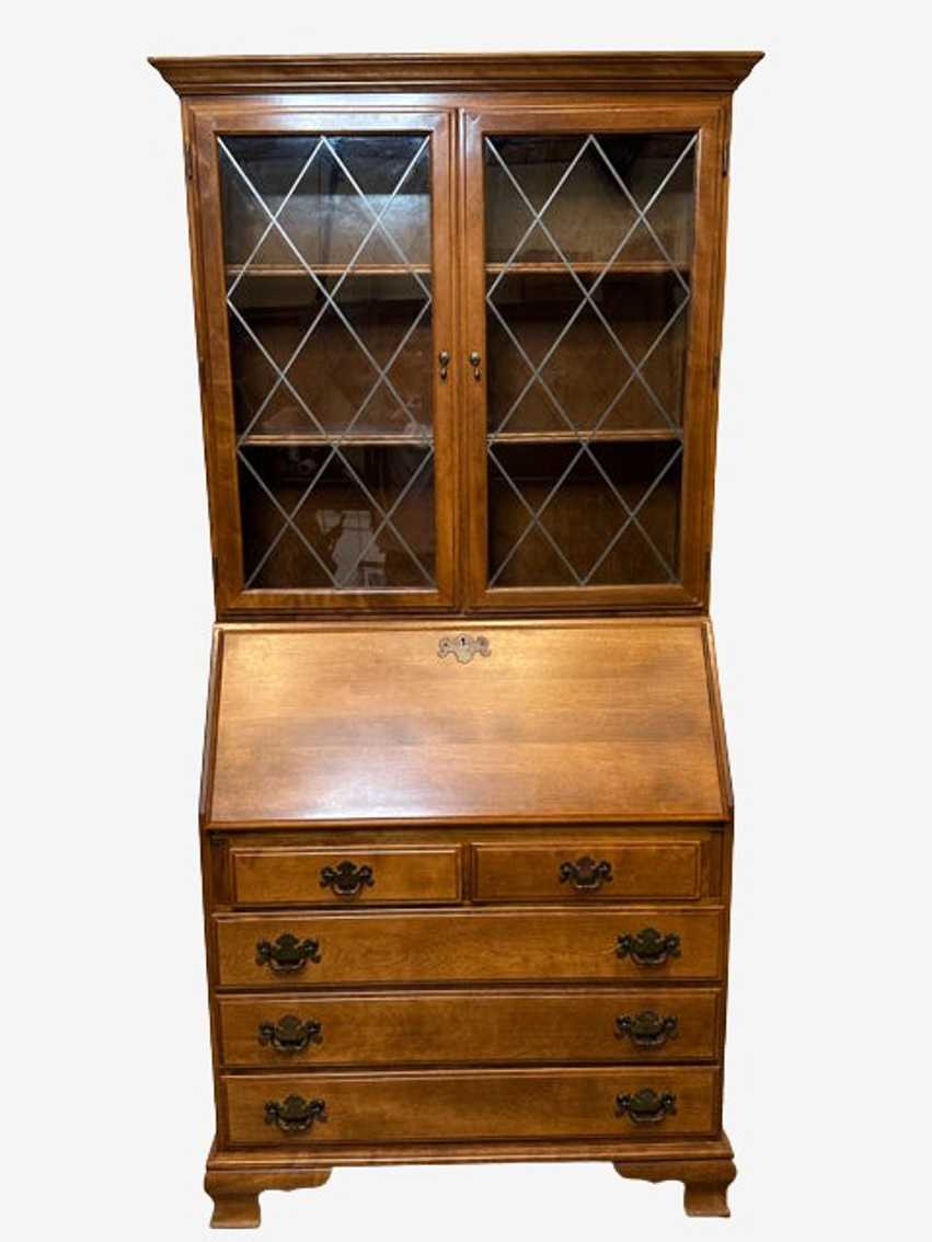 Ethan Allen 5-Drawer Secretary Desk with Hutch - image 0