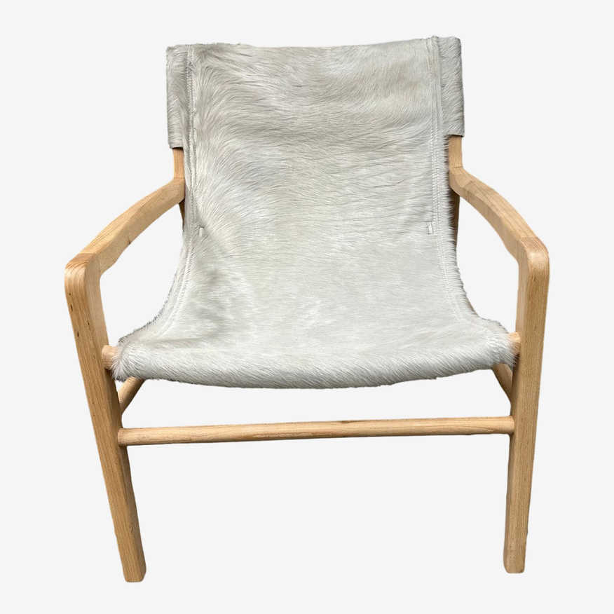 Custom Design Sling Style Pony Hair Chair - image 0