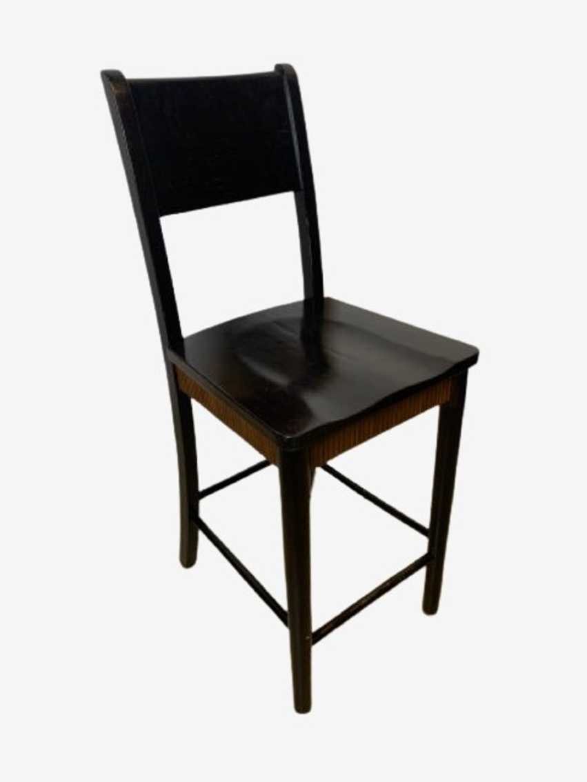 Pier 1 Dark Wood Counter Height Stool - image 0