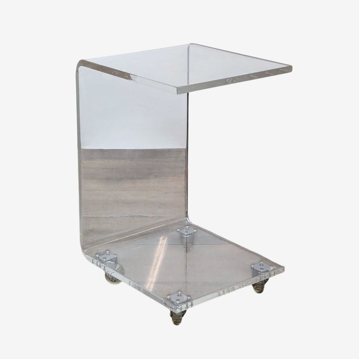 Peekaboo Clear Acrylic Side Table