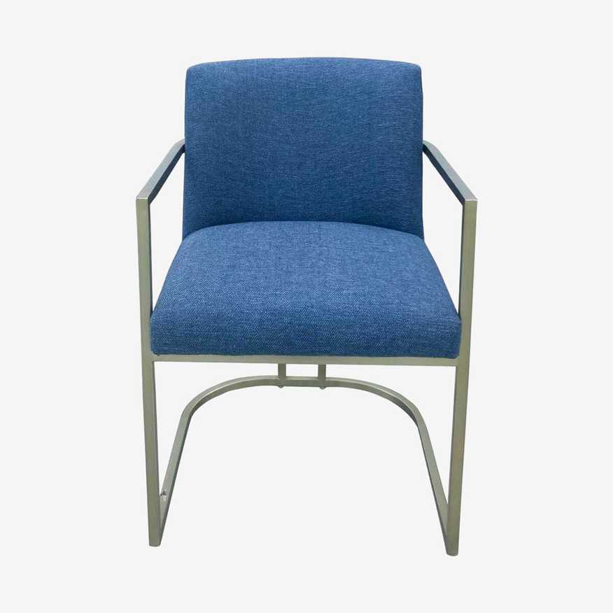 West Elm Contemporary Metal Frame Armchair - image 0