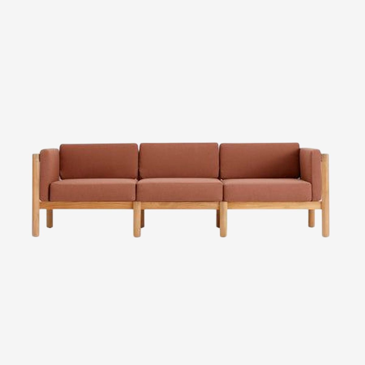 Neighbor Modern Teak Outdoor Sofa - Thumbnail 3