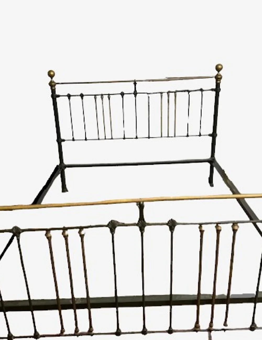 Gorgeous Brass & Cast Iron Queen Bed Frame EK221-173 - image 0