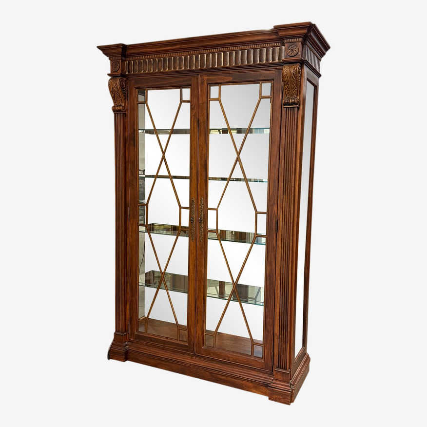 Jasper Cabinet Arlington Pine Glass Curio Cabinet - image 0