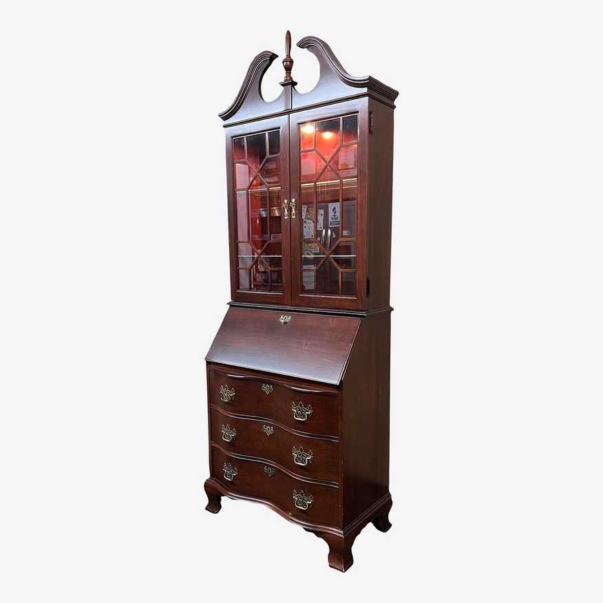 Jasper Cabinet Company Mahogany Chippendale Secretary - image 0