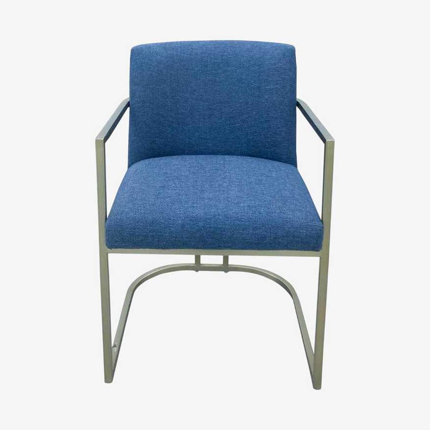 West Elm Contemporary Metal Frame Armchair - image 0