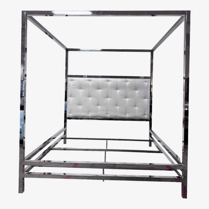 Eastern King Bernhardt Magdalena Metal Canopy Bed Frame - image 0