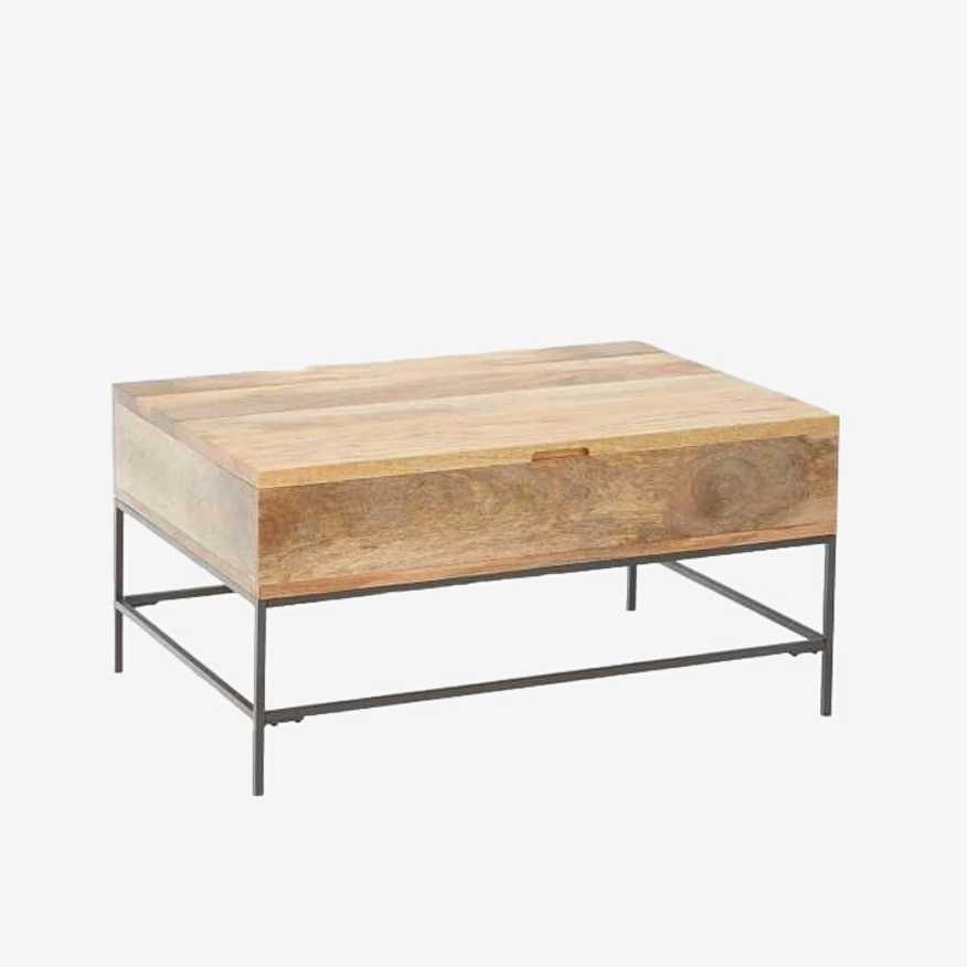 West Elm Industrial Storage Pop-Up Coffee Table (New) - image 0