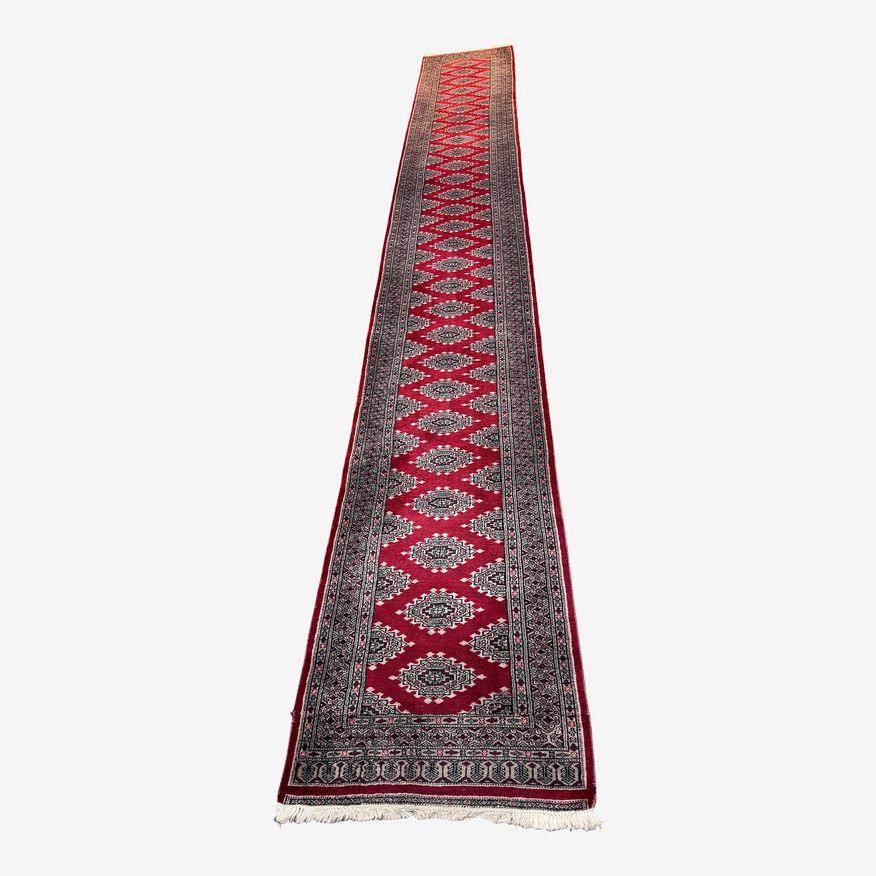 2ft 8in × 18ft 6in Pakistani Wool Area Runner - image 0