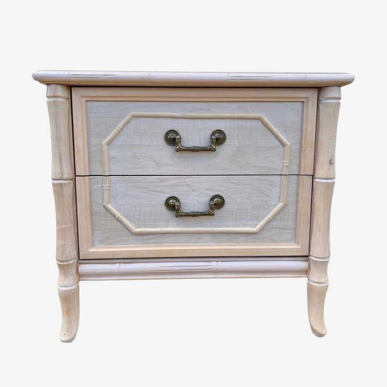 Broyhill sale white nightstand