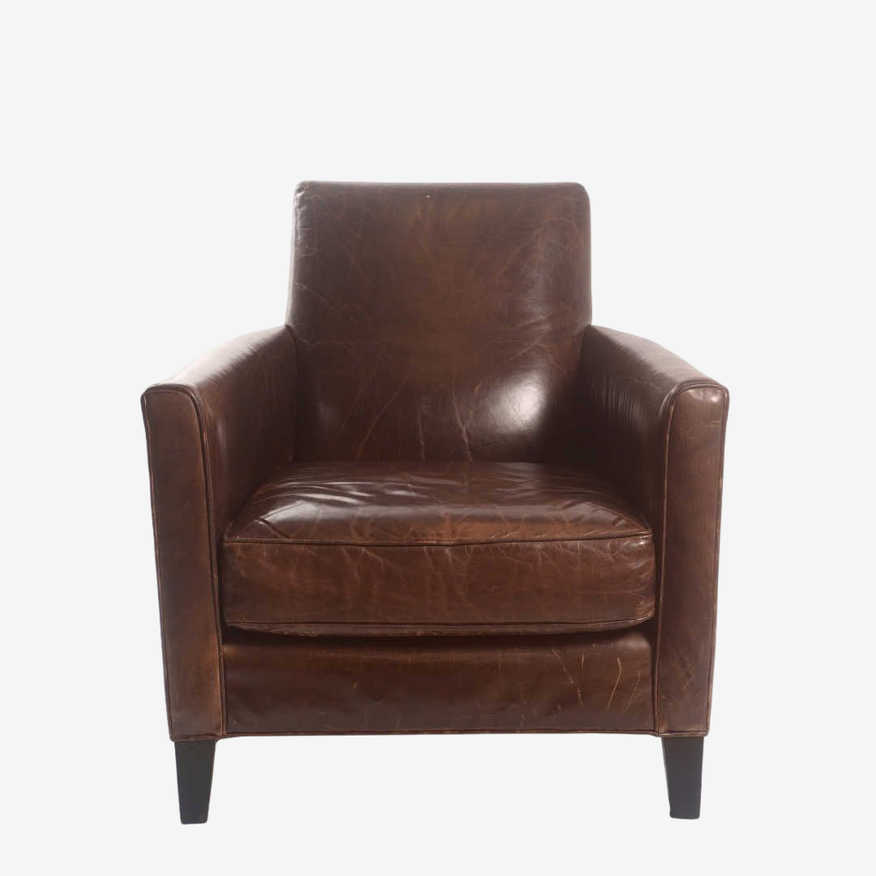 Mitchell Gold + Bob Williams Leather Club Chair - image 0