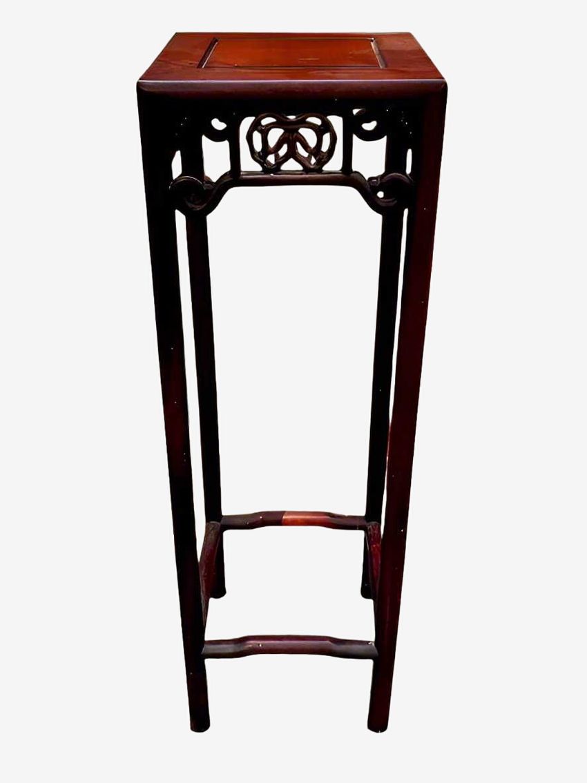Antique Asian Rosewood Plant Stand Tall End Table JG264-15 - image 0