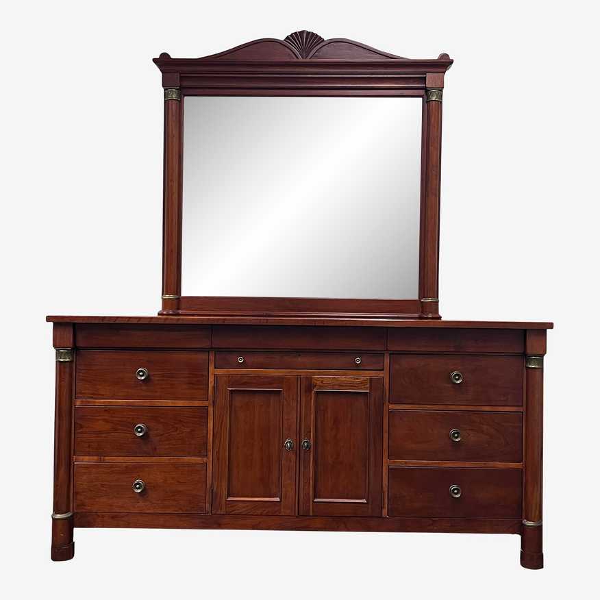 Late 20th Century Lexington Dresser + Wall Mirror - image 0