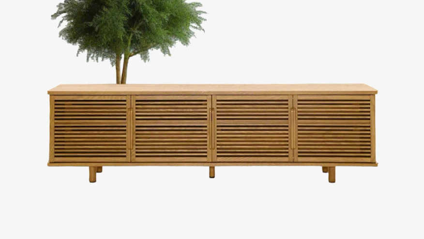 Burrow Opera Slatted Mid Century Style Media Console (70") FFE258-89x - image 0